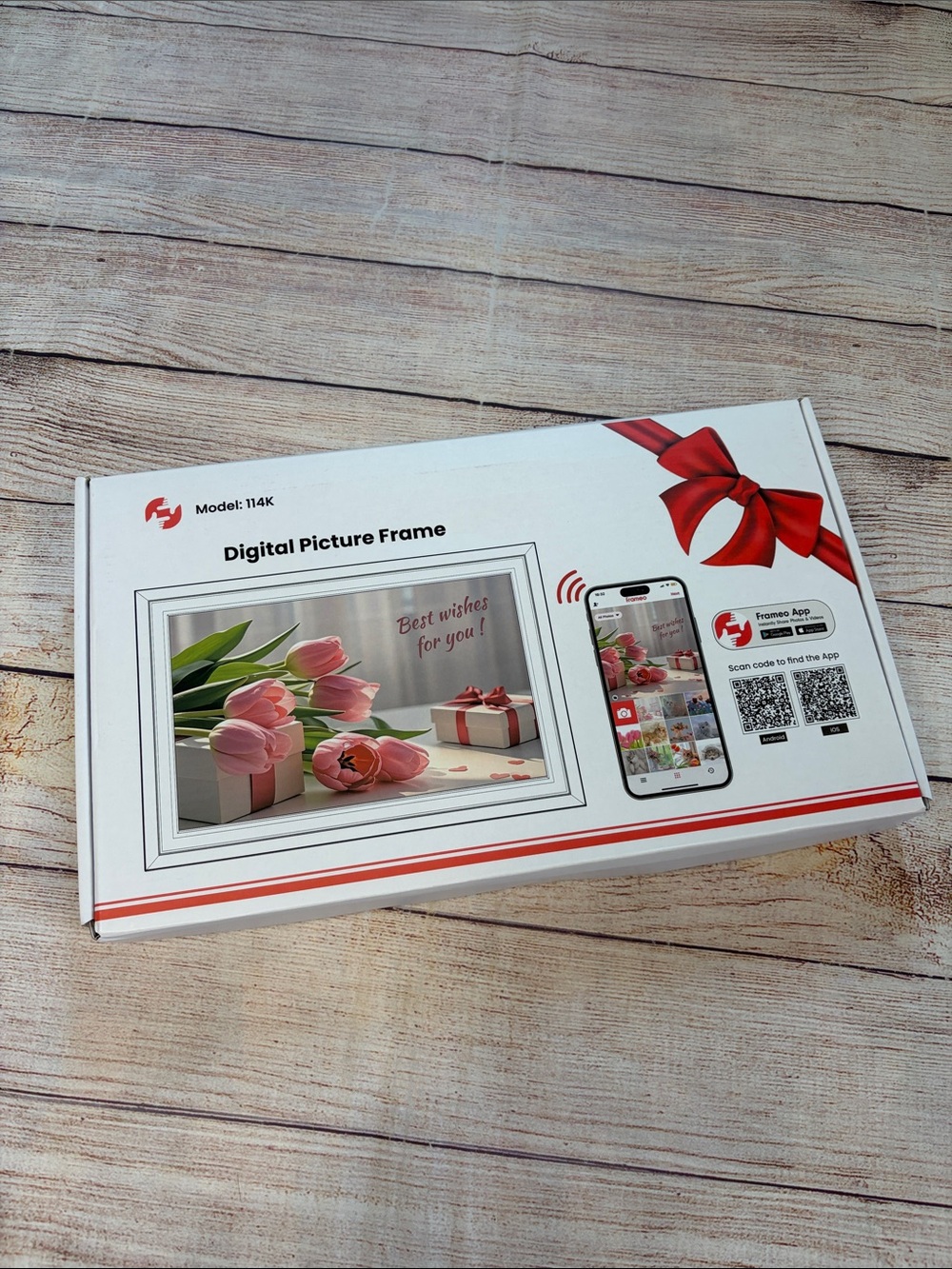 Digital Picture Frame 11.4" White - Model 114K Brand New